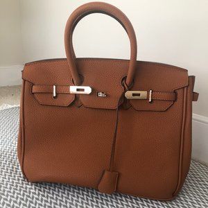 Never used burnt orange satchel handbag